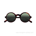 Private Label Shades Wholesale Brand Round Frame Acetate Sunglasses Polarized For Women